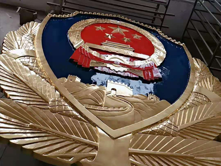 大型警徽制作尺寸按需调整